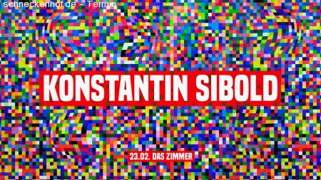 Konstantin Sibold im Zimmer Werbeplakat