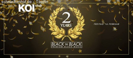 BLACK N BLACK - 2 Years - Koi Club Werbeplakat