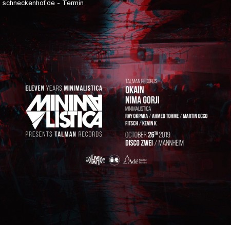 11 Jahre Minimalistica Werbeplakat