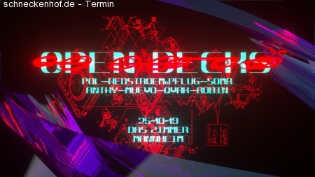 Open Decks Werbeplakat