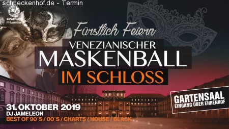 Venezianischer Maskenball Werbeplakat