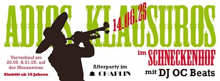 Adios Klausuros Werbeplakat