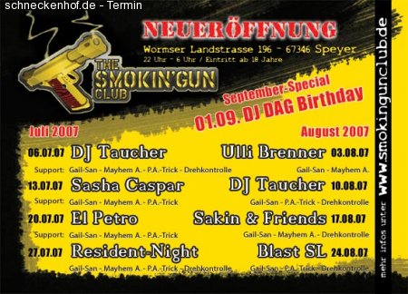 EL Petro@Smokin Gun Club Werbeplakat