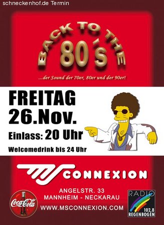 Back to the 80's Werbeplakat