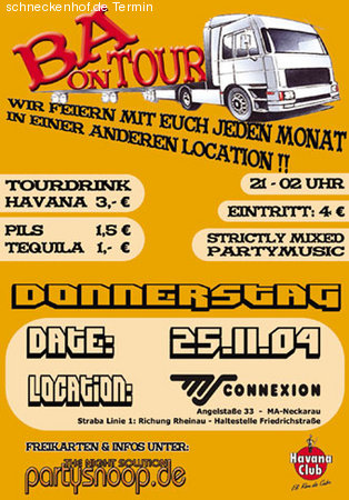 BA on Tour Werbeplakat