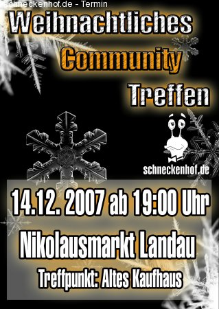 Community-Treffen Landau Werbeplakat