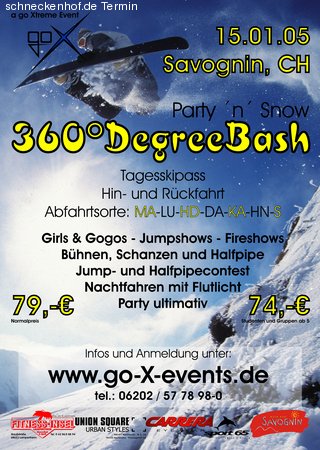 360°DegreeBash Werbeplakat