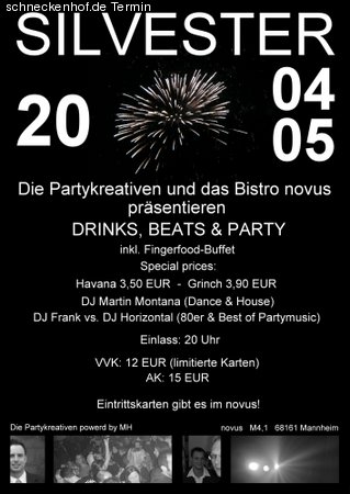 Silvesterparty 2004/05 Werbeplakat
