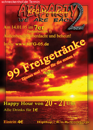KFG Abiparty Werbeplakat