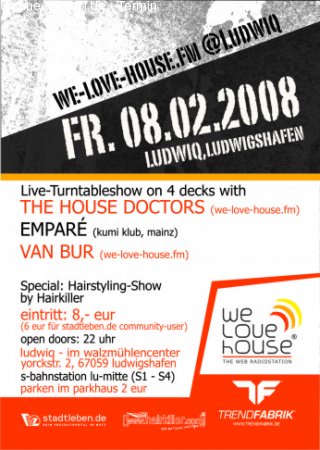 We Love House Werbeplakat