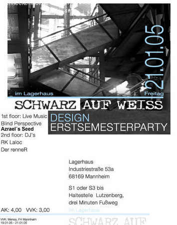 Erstsemesterfete Werbeplakat