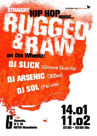 Rugged & Raw Werbeplakat