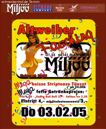 Altweiberfasching!! Werbeplakat