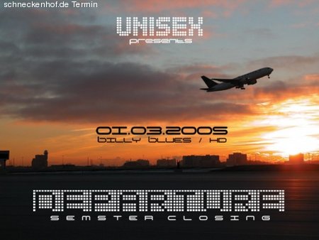 Departure - Semester Closing  Werbeplakat