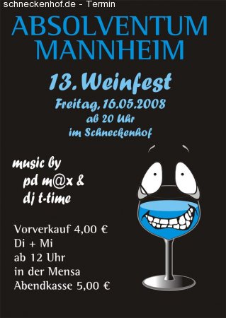 Absolventum Weinfest Werbeplakat