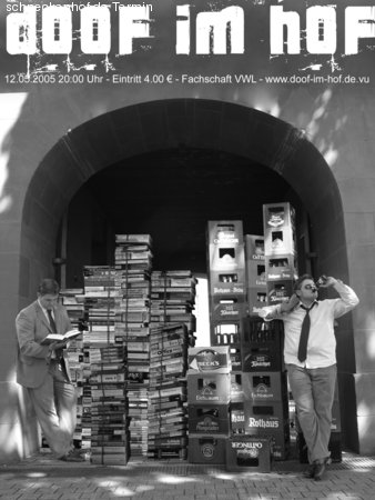 VWL'er Fete - Doof im Hof Werbeplakat