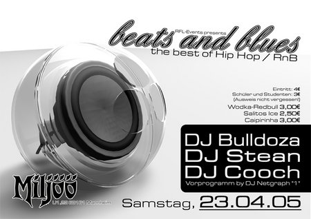Beats and Blues Werbeplakat