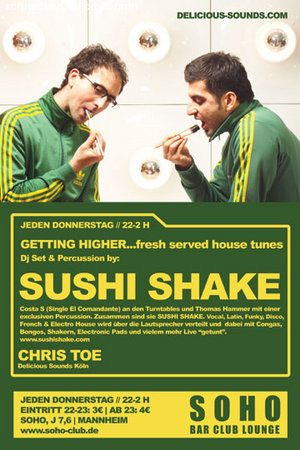 Getting Higher mit Sushi Shake Werbeplakat