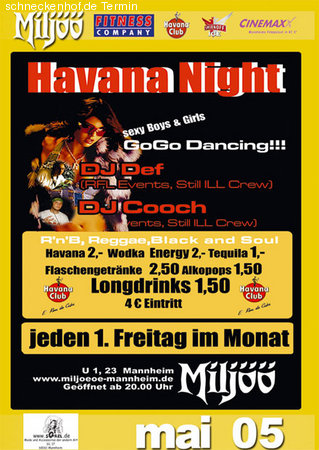 Havana Night Werbeplakat