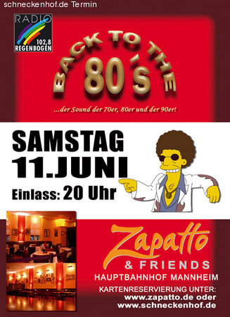 Back to the 80's Werbeplakat