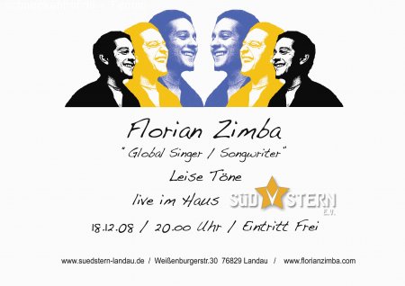 Florian Zimba Afro Beat LIVE Werbeplakat