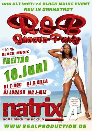 R&B Groove Party Werbeplakat