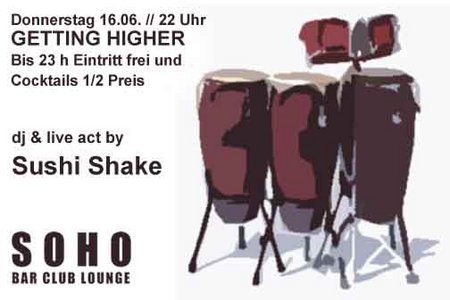 Getting Higher mit Sushi Shake Werbeplakat