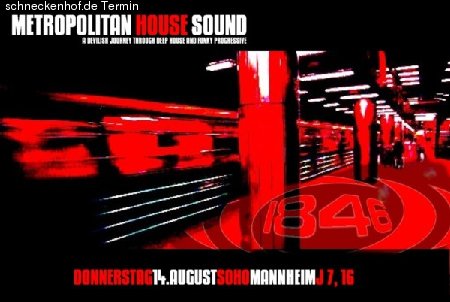 METROPOLITAN HOUSE SOUND Werbeplakat