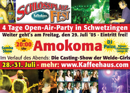 Schlossplatzfest Schwetzingen Werbeplakat