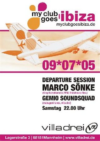 my club goes ibiza Werbeplakat