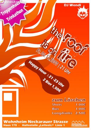 Wohnheimparty Werbeplakat