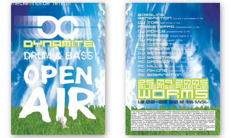 Dynamite Open Air Worms Werbeplakat