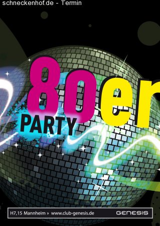 80er Party Best of 80ies Werbeplakat