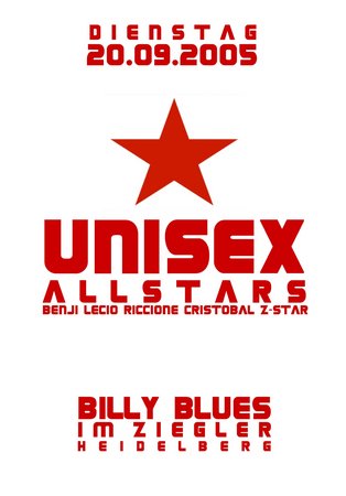 Unisex - Allstars  Werbeplakat