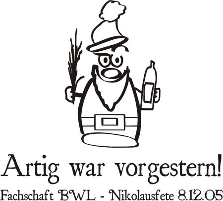 BWLer Nikolausparty Werbeplakat