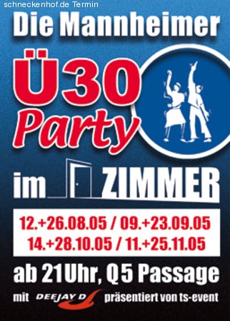 Die Mannheimer U-30 Party Werbeplakat