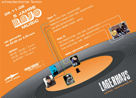 5 Jahre Rajo Werbeplakat