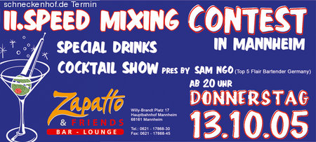 2. Speed Mixing Contest Werbeplakat