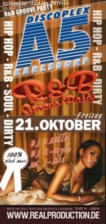 R&B Groove Party Werbeplakat
