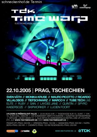 TDK Time Warp Prag Werbeplakat