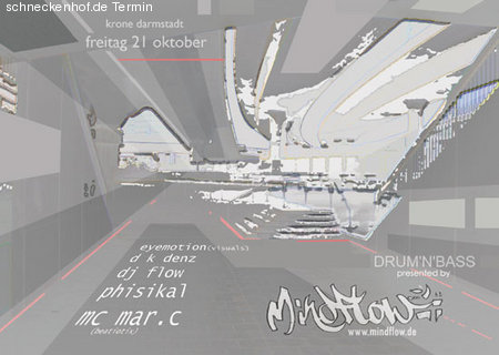 mindflow presents drum'n'bass Werbeplakat