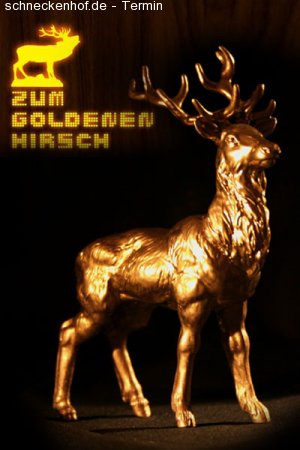 ZUM GOLDENEN HIRSCH Werbeplakat
