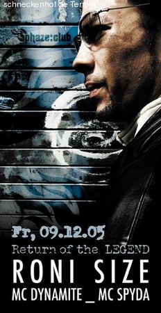 Phaze Club mit Roni Size Werbeplakat