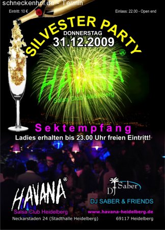 Silvester Party 2009/10 Werbeplakat