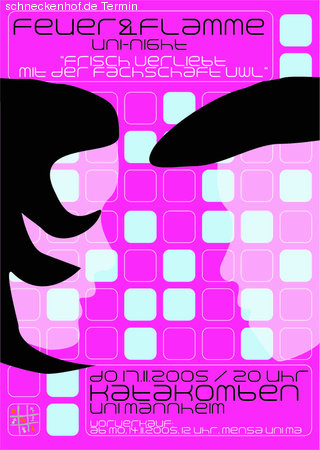 Feuer & Flamme (VWL-Fete) Werbeplakat