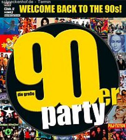 90er Party Werbeplakat