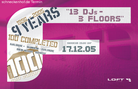 9 Years Sub Culture  Werbeplakat