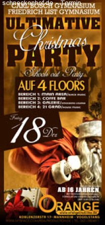 Ultimative Christmas Abi Party Werbeplakat