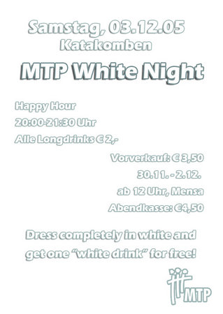 MTP White Night Werbeplakat