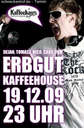 KAFFEEHOUSE präsentiert ERBGUT Werbeplakat